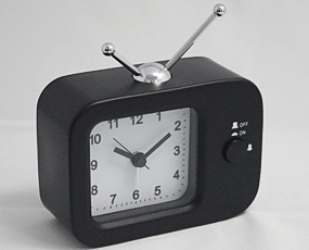 直輸入フランスデザイン、キュートな置き時計「アナログテレビ」　(EC-REV2181)