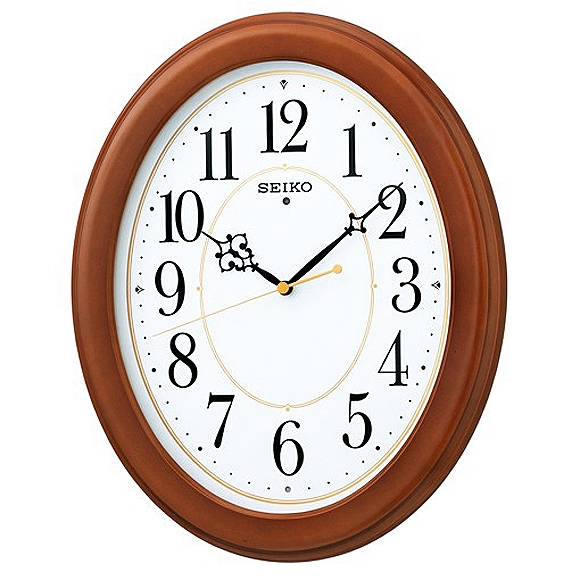 セイコー(SEIKO) 掛け時計 電波時計 アナログ 木枠 KX390B｜壁掛け時計販売