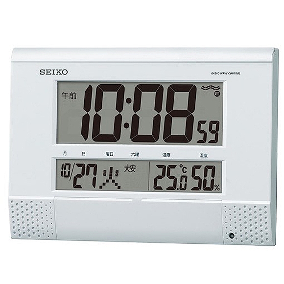 セイコー(SEIKO) 掛け時計 電波時計 デジタル プログラムクロック