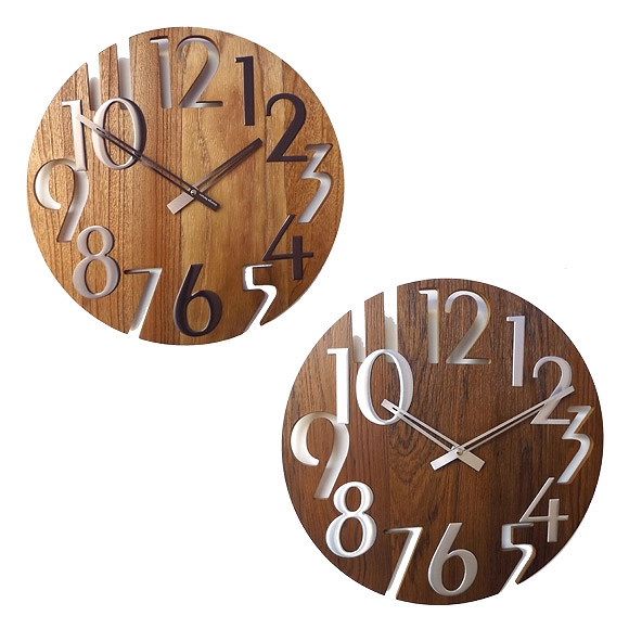掛け時計｜掛け時計 ジョージ・ネルソン 大型 木製 アナログ ナンバー 