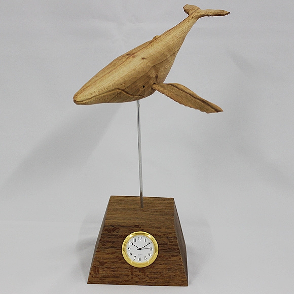 置き時計｜森の樹 ザトウクジラの置き時計 (KO-ZATOU) なら掛け時計