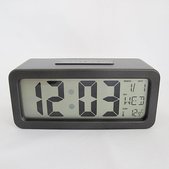 置き時計｜置き時計 LCD時計 電池式 デジタル カレンダー表示 温度計