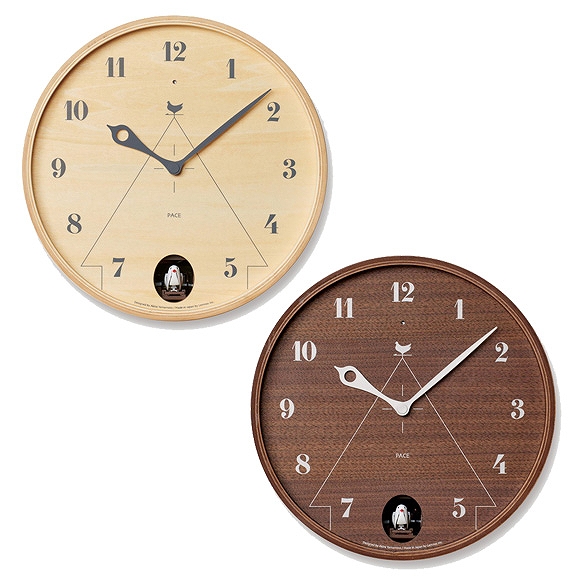 Lemnos レムノス 掛け時計 アナログ カッコー時計 鳩時計 パーチェ (LC17-14)