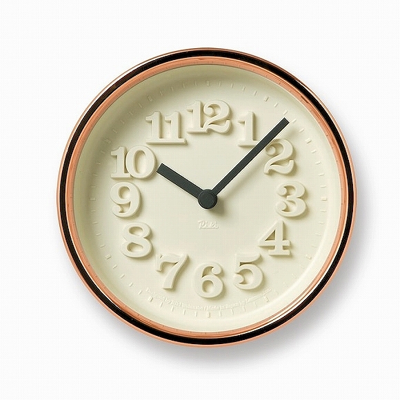 掛け時計｜Lemnos レムノス 掛け時計 アナログ 小さな時計 銅 渡辺力