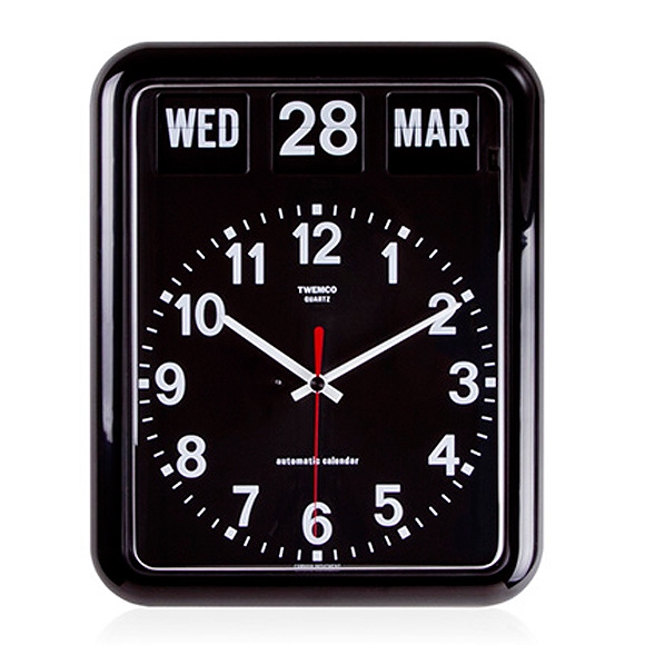 TWEMCO 掛け時計 置き時計 パタパタ時計｜TWEMCO トゥエンコ 掛け時計 パタパタ時計 カレンダー表示 ロータリークロック (OP