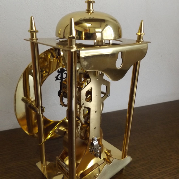 AMS 置き時計 機械式 アナログ ドイツ製 ゴールド AMS1183  30%OFF 納期1ヶ月程度　(YM-AMS1183)
