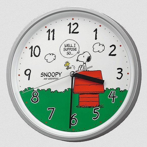 掛け時計｜リズム時計 RHYTHM 掛け時計 キャラクター時計 スヌーピー