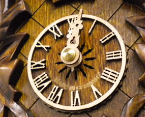 森の時計、木製からくり鳩時計　５２２ＱＭ