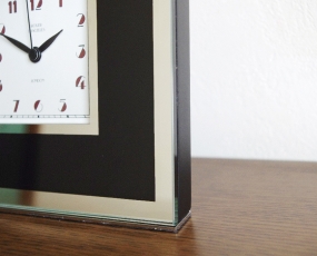 直輸入特価・英国製ガラスの置き時計ＧＬ　(RLC-GL)