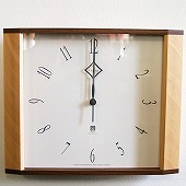 和室用木製掛け時計ＬＣ１０−０１Ｗ