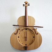 振り子時計バイオリン　ニレ
