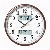 SEIKO(セイコー) 掛け時計 アナログ 温湿度表示つき　電波時計(SKKX348B)
