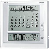 SEIKO(セイコー)置・掛け両用 デジタル・カレンダー 温湿度つき　電波時計(SKSQ422W)