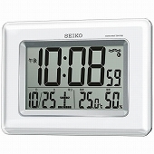 SEIKO(セイコー)置・掛け両用 デジタル 温湿度表示つき　電波時計(SKSQ424W)