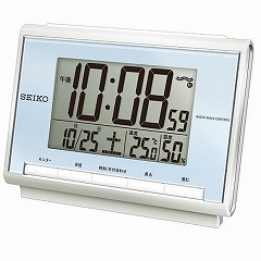 SEIKO(セイコー) 置時計 デジタル・目ざまし時計 温湿度表示つき　電波時計(SKSQ698L)