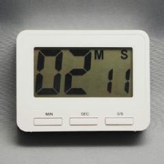 デジタル・キッチンタイマー「角・ホワイト」 (SJ-31009)