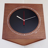木製コーナー掛け時計 掛置兼用　「corner clock W」　（YK13-003）