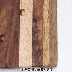 ハンドメイド寄せ木時計　モザイク角　(PM-0050250)