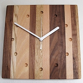 掛け時計｜ハンドメイド寄せ木時計 小型掛け時計５０六角 (PM-0110000 