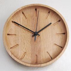 ハンドメイド寄せ木時計　小型掛け時計５０丸　(PM-0100000)