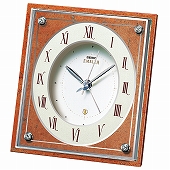 SEIKO（セイコー）EMBLEM 大理石 置き時計 スワロフスキー飾り (HR591H)