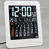 カラーカレンダー電波時計 掛置兼用　(AD-KW9292)