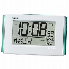 SEIKO(セイコー) 置き時計 電波時計 デジタル 快適環境ナビ 温湿度 SQ776W