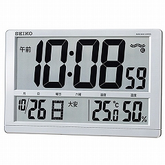 SEIKO(セイコー) 掛け時計 電波時計 デジタル 大型液晶 SQ433S