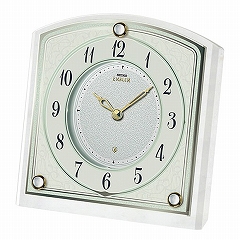 SEIKO(セイコー) EMBLEM 置き時計 クォーツ時計 アナログ 石枠 HW588W
