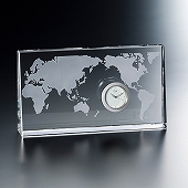 ガラス時計「ワールド」　(NSGW1000-11074)