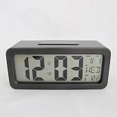 置き時計 LCD時計 電池式 デジタル カレンダー表示 温度計 　「クロル」　　(SJ-LCD007)