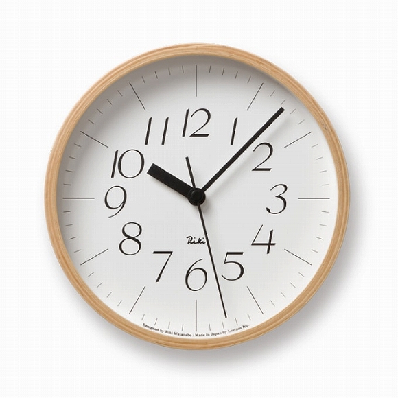 レムノス 時計｜Lemnos レムノス 掛け時計 RIKI 渡辺力 スイープムーブメント （WR-0312S） なら掛け時計専門販売サイト