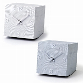 Lemnos レムノス 置き時計 置時計 アナログ 「キューブ」 （AZ10-17）