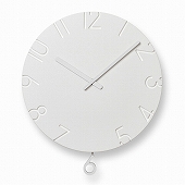 Lemnos レムノス 掛け時計 振り子時計 アナログ 「カーヴド スウィング」 (NTL15-11)