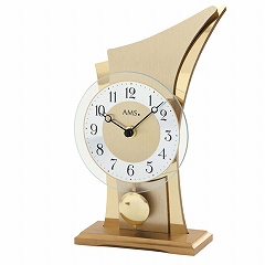 AMS 置き時計 振り子時計 置時計 ゴールド ドイツ製 AMS1137 30%OFF 納期3〜4週間　(YM-AMS1137)