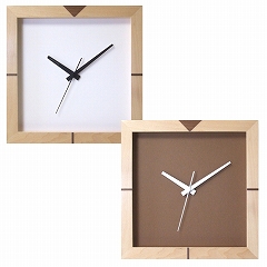 掛け時計｜掛け時計 四角 電波時計 シンプル 正方形 木製 スクエア