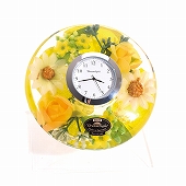 置き時計 ドイツ製 花のガラス時計 ギフト 贈り物 CDD7241 バラ　(IK-CDD7241)