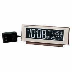 セイコー(SEIKO) 目覚まし時計 置き時計 電波時計 DL211B シリーズC3 デジタル 温度計 湿度計 おしゃれ