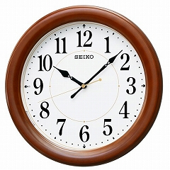 セイコー(SEIKO) 掛け時計 壁掛け 電波時計 KX204B アナログ ステップ 自動点灯ライト おしゃれ