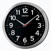 セイコー(SEIKO) 掛け時計 壁掛け 電波時計 KX227K 金属枠 オフィスタイプ アナログ スイープ おしゃれ