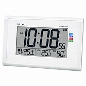 セイコー(SEIKO) 掛け時計 壁掛け 電波時計 SQ439W デジタル カレンダー 温度計 湿度計 おしゃれ