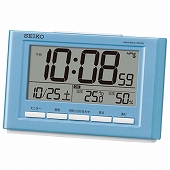 セイコー(SEIKO) 置き時計 目覚まし時計 電波時計 SQ777L デジタル カレンダー 温度計 湿度計 おしゃれ