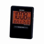 セイコー(SEIKO) 置き時計 目覚まし時計 電波時計 SQ781K トラベラ 携帯用 電波時計 デジタル カレンダー ライト 温度計 湿度計 おしゃれ