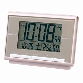 セイコー(SEIKO) 目覚まし時計 電波時計 簡単デジタル スヌーズ ライト カレンダー機能 温度 湿度 アラームモニター SQ698P