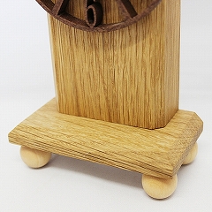 置き時計 天然木 かわいい 木製 ハンドメイド 日本製 掛置兼用 「アラビア数字の時計」　(CF-ARABIA)