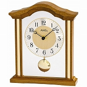 AMS 置き時計 振り子時計 アナログ ドイツ製 ブラウン AMS1174-4 【期間限定30％OFF！】国内在庫 即納　(YM-AMS1174-4J)