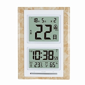 置き時計 デジタル 電波時計 日めくり 温度 湿度 カレンダー 曜日 六曜 記念日  【 SALE 10％OFF 】　(AD-NA101MS)
