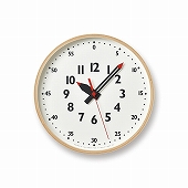 Lemnos レムノス 掛け時計 アナログ ステップムーブメント 「ふんぷんくろっく　Ｌ」　(TL-YD14-08S)