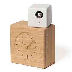 Lemnos レムノス 置き からくり時計 カッコー時計 はと時計 天然木 置き時計 置時計 キュビスト カッコー クロック 　(TL-GTS19-04)