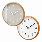 掛け時計 電波時計 アナログ モダン おしゃれ 木製 北欧 デザイン リビング ブレッケ　(IF-CL3992)